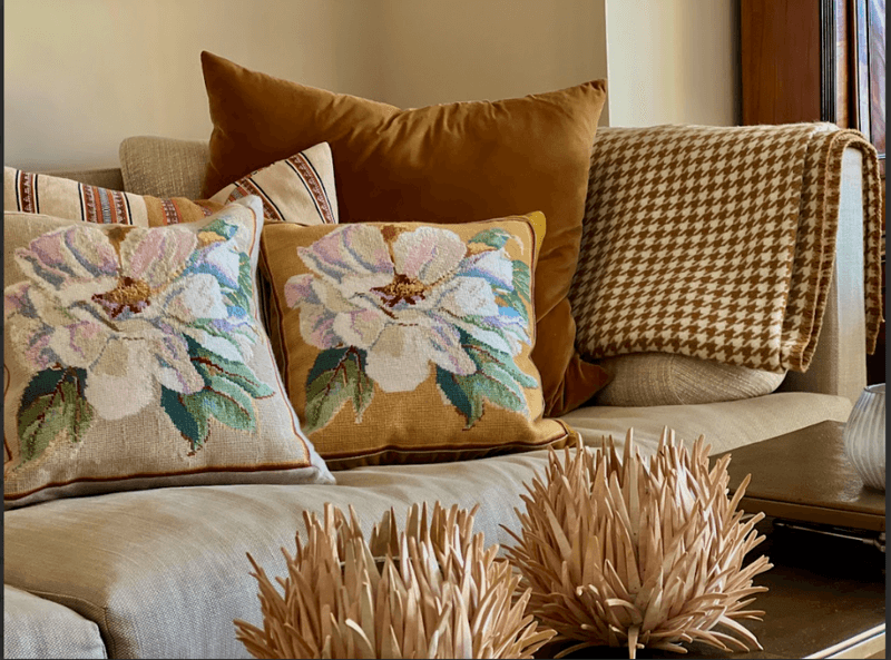 White Peony on Indian Yellow